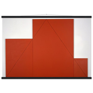 Robert Mangold Triangle in 3 Rectangles 1977 Matte Paper Poster with Hanger