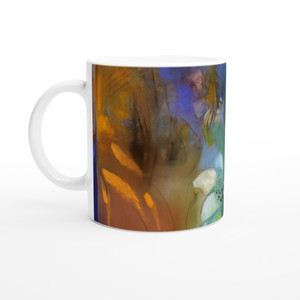 Odilon Redon - WOMAN IN PROFILE WITH FLOWERS Ceramic Mug