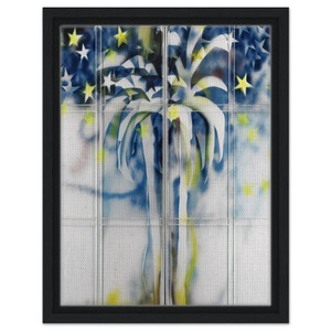 Mario Schifano  Tutte stelle  particolare delloasi  1967 Framed Canvas