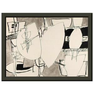 Gene Davis  Inner Space  1952 Premium Metal Framed Art Print / Poster