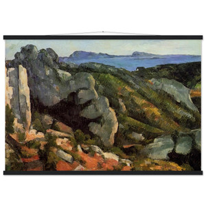 Paul Cezanne  Rocks at LEstaque N1 Museum-Quality Matte Paper Poster with Hanger