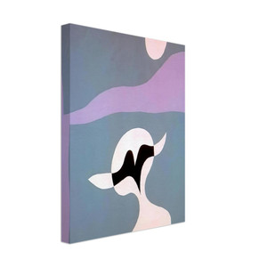Jean Arp  Man mustache navel Canvas