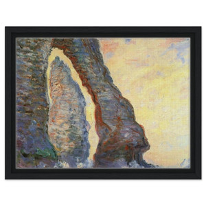 claude monet  The Rock Needle Seen through the Porte dAval Framed Canvas