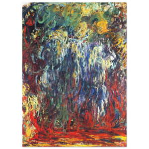 claude monet  Weeping Willow Giverny Fine Art Poster / Art Print