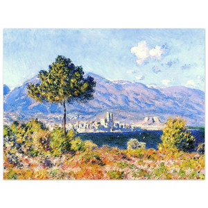 claude monet  View of Antibes from the Plateau NotreDame Aluminum Print