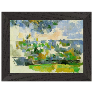 Paul Cezanne  The Garden at Les Lauves Premium Wooden Framed Art Print / Poster