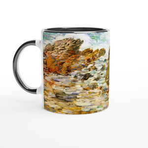 Childe Hassam - Surf Appledore Ceramic Mug with Color Inside