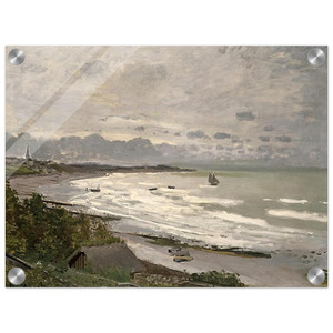 claude monet  The Beach at SaintAdresse Acrylic Print