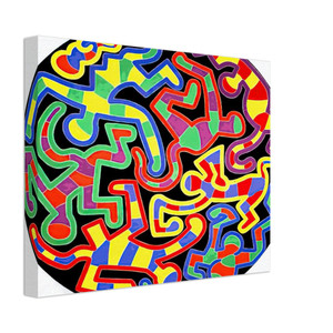 Keith Haring  MONKEY PUZZLE 1988 N2 Canvas