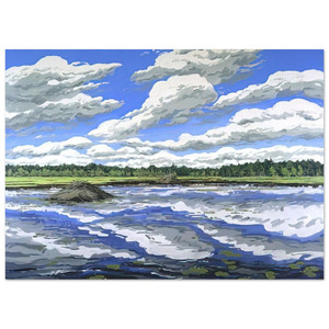 Neil Welliver  Big Flowage  1979 Fine Art Poster / Art Print
