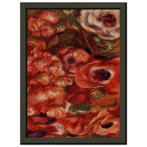 PierreAuguste Renoir  Anemonies Premium Metal Framed Art Print / Poster