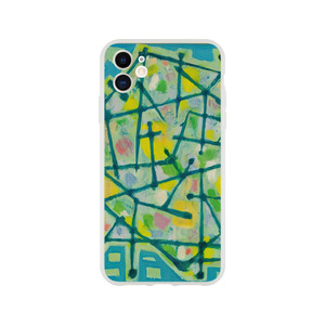 Alfred Manessier - Blue-Green Lines on Aqua Background - 1953 Flexi case