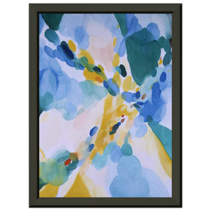 Alice Baber  Red Passage Premium Metal Framed Art Print / Poster