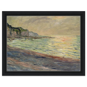 claude monet  Pourville Sunset Framed Canvas
