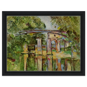 Paul Cezanne  The Aqueduct and Lock Framed Canvas