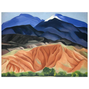 Georgia OKeeffe Black Mesa Landscape NM Out Back of Marys II Aluminum Print