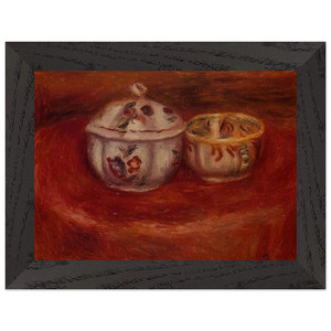 PierreAuguste Renoir Sugar Bowl and Earthenware Bowl Framed Print Poster