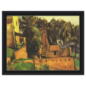 Paul Cezanne  The farm of Bellevue Framed Canvas