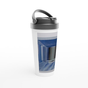Jesus Rafael Soto - CUBE WITH AMBIGOUS SPACE 1981 Travel Mug