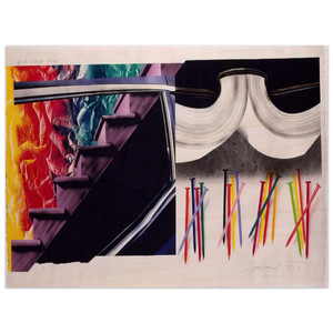 James Rosenquist  Off the Continental Divide Wood Print