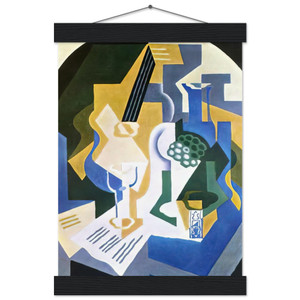 Juan Gris STILL LIFE WITH FRUIT BOWL AND MANDOLIN Matte Poster with Hanger