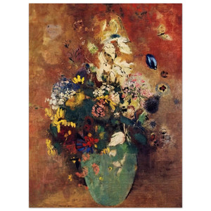 Odilon Redon  GREEN VASE Wood Print