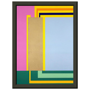 Peter Halley  Bubble  1998 Premium Metal Framed Art Print / Poster