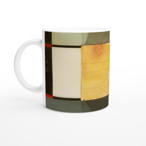 Kurt Schwitters - RELIEF WITH CROSS AND SQUARE 1924 Ceramic Mug