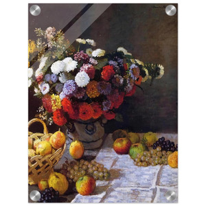 claude monet  Flowers and Fruit N1 Acrylic Print
