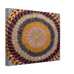 Miriam Schapiro  Golden Pinwheel  1979 Canvas