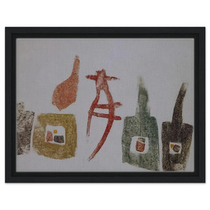 Julius Bissier  15657 Framed Canvas