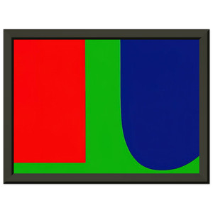 Ellsworth Kelly  Red Blue Green Premium Metal Framed Art Print / Poster