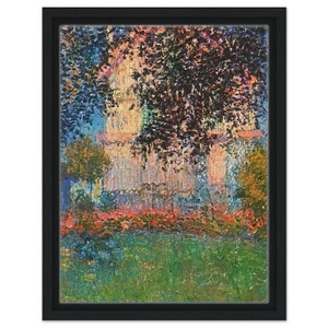 claude monet  The Artists House in Argenteuil Framed Canvas