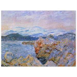 claude monet  The Gulf Juan at Antibes Wood Print