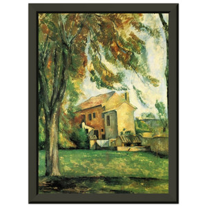 Cezanne: Pond of Jas de Bouffan - Premium Metal Framed Art Print / Poster