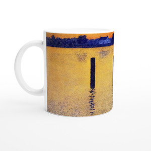 Theo van Rysselberghe - SAILBOATS ON THE RIVER SCHELDT 1892 Ceramic Mug