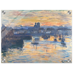 claude monet  Port of Dieppe Evening Acrylic Print