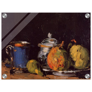 Paul Cezanne  Sugar Bowl Pears and Blue Cup Acrylic Print