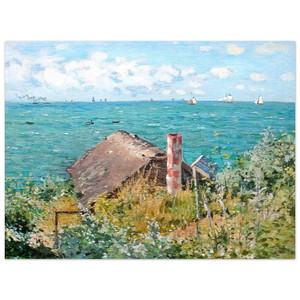 claude monet  The Cabin at SaintAdresse Aluminum Print