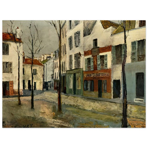 Maurice Utrillo  SQUARE TERTRE ON MONTMARTRE 2 Wood Print
