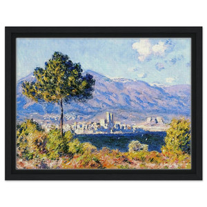 claude monet  View of Antibes from the Plateau NotreDame Framed Canvas