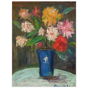 Maurice Utrillo  VASE WITH FLOWERS 1 Wood Print
