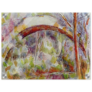 Paul Cezanne  River at the bridge of the three sources Acrylic Print
