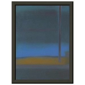 Esteban Vicente  ONE DAY 1976 Premium Metal Framed Art Print / Poster