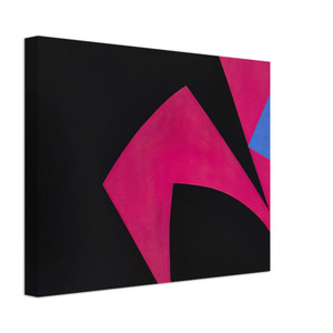 Lorser Feitelson  Magical Space Forms Black Fuchsia  1951 Canvas