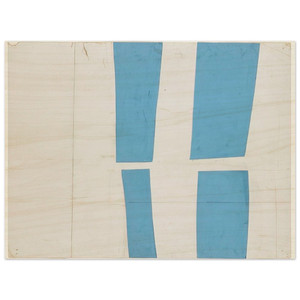 Ellsworth Kelly  Blue and White Wood Print