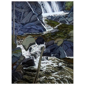 Neil Welliver  Base of Falls  1989 Aluminum Print