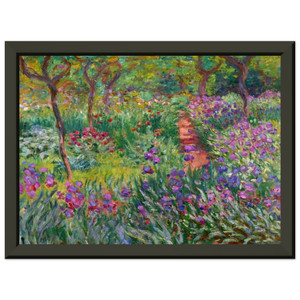 claude monet  The Iris Garden at Giverny Premium Metal Framed Art Print / Poster