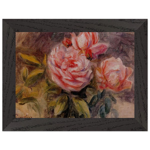 PierreAuguste Renoir  Roses N3 Premium Wooden Framed Art Print / Poster