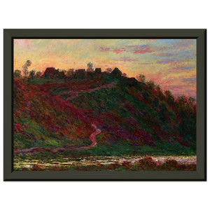 Monet La RocheBlond Sunset Premium Metal Framed Art Print / Poster